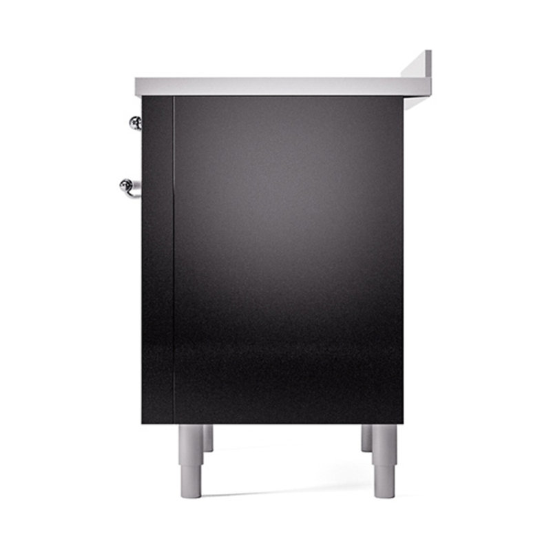 ILVE Nostalgie II Noblesse 36 in Induction Range, Glossy Black/Chrome