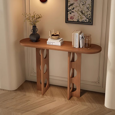 31.5" Brown&Brown Modern Minimalist Ash Console Table