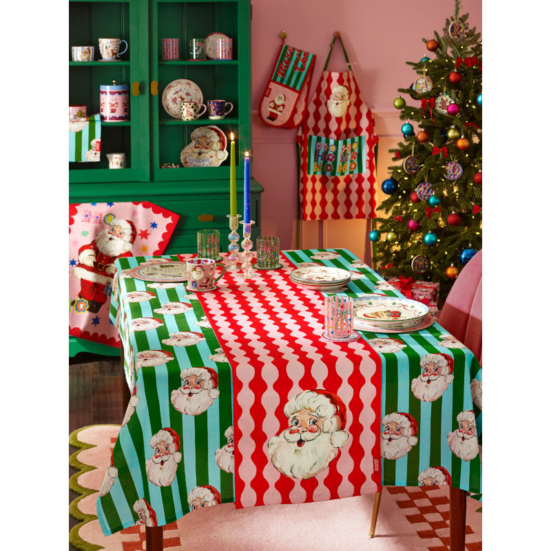 Santa Cotton Table Cloth