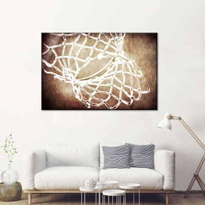 " Basketball Net Canvas Print "