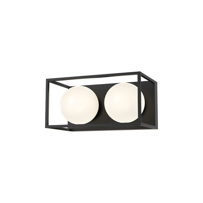 Barre de salle de bain Davida, Noir mat, 2