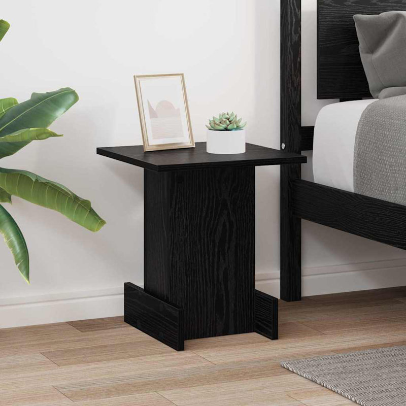 End Table, Black Oak