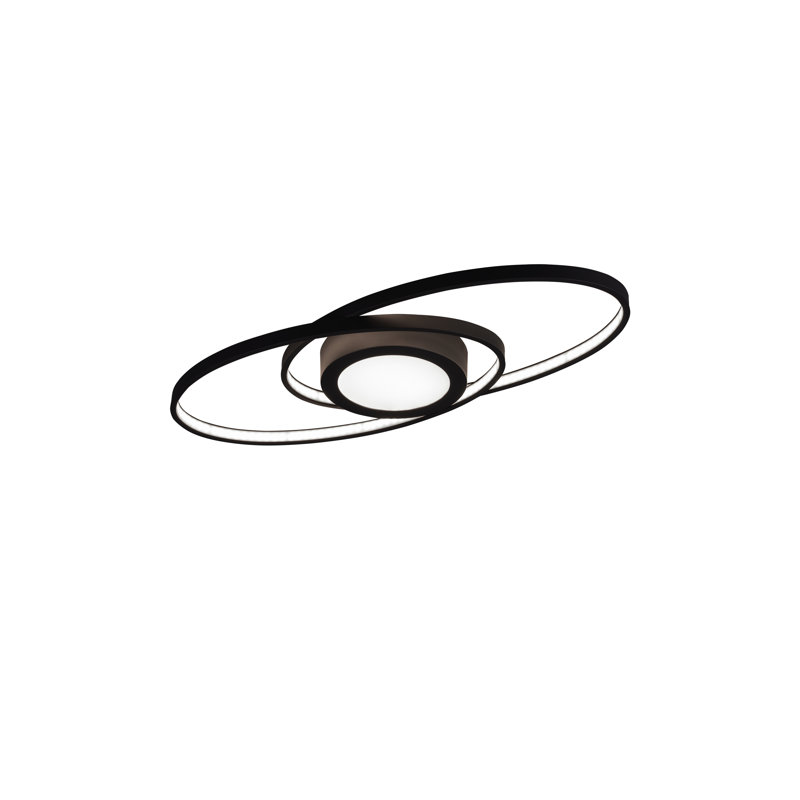 Simsbury 1-Light 57cm LED Flush Mount, Anthracite