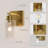 Rechargeable Iron Armed Sconce with Remote and Bulb Included-409615821