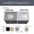60" Double Bathroom Vanity Set
