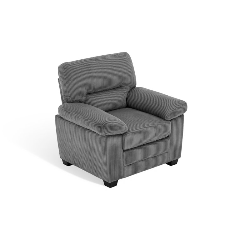 Upholstered Accent Chair, Grey