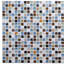 Panneau mural en vinyle l 38 po x l 19 po bleu/brun Falkirk 3D