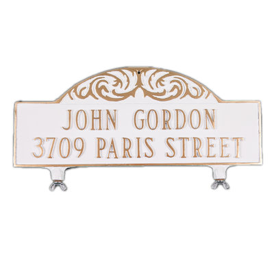Enseigne de boîte aux lettres à 2 lignes