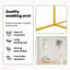 150cm W x 49.5cm D Steel Arbour in Gold