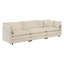 Canapé modulaire en U en chenille beige 5, matériau respirant pour cadre de salon confortable