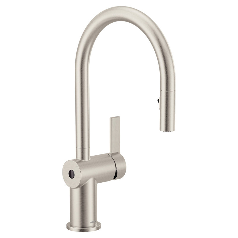 Moen Cia MotionSense Wave Single Handle Pulldown Kitchen Faucet with Power Clean Technology, Silver