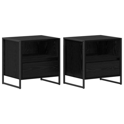50cm W Manufactured Wood Bedside Table