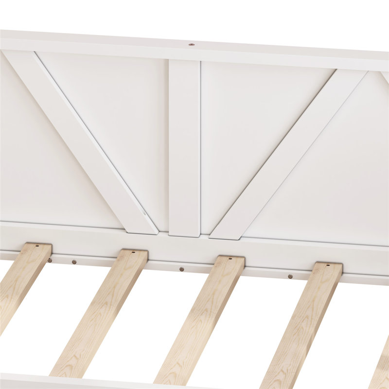 Lit de jour simple, Blanc