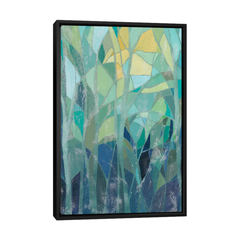 Reproduction d'art sur toile, H 26 po x l 18 po x P 1,5 po, Toile avec cadre noir, Pas de tapis