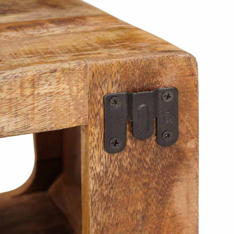 45cm W Solid Wood Bedside Table, Natural