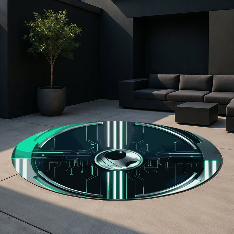 Spectrum Nexus Indoor And Outdoor Area Rug, Round 5'