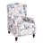 Damar 26.5" Floral Print Upholstered Recliner, Manual Standard Recliner w/ Classic Wing Back-1452908054
