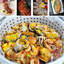 Marmite à fruits de mer 100 pte avec panier à crépine, pour la cuisson extérieure de crabe / écrevisse