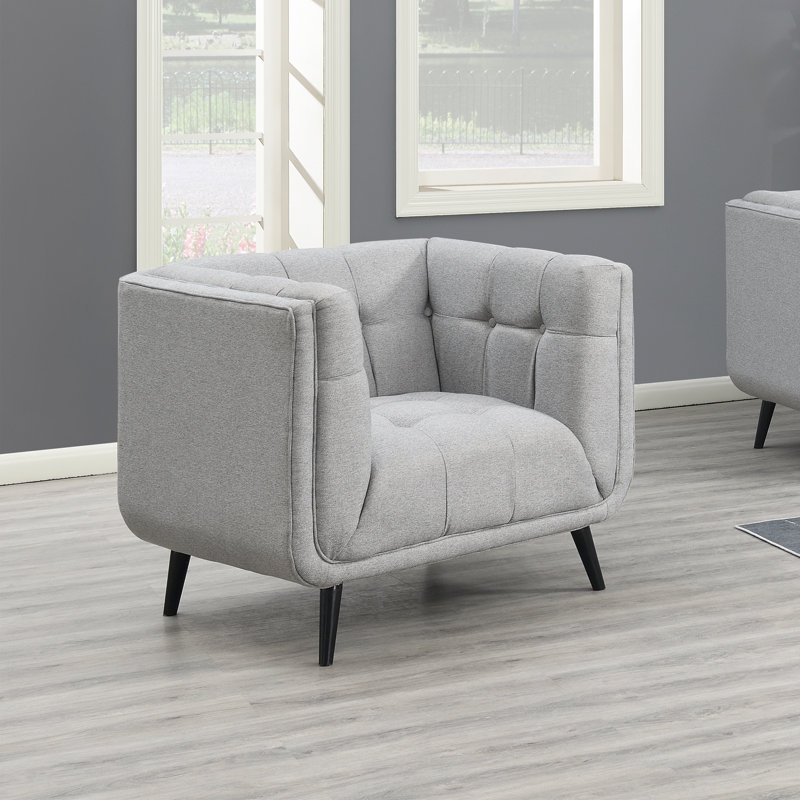 Beisler Upholstered Armchair, Grey