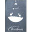 Tapis décoratif bleu à motif de lune et de renne sur le thème de Noël bleu-1181742034