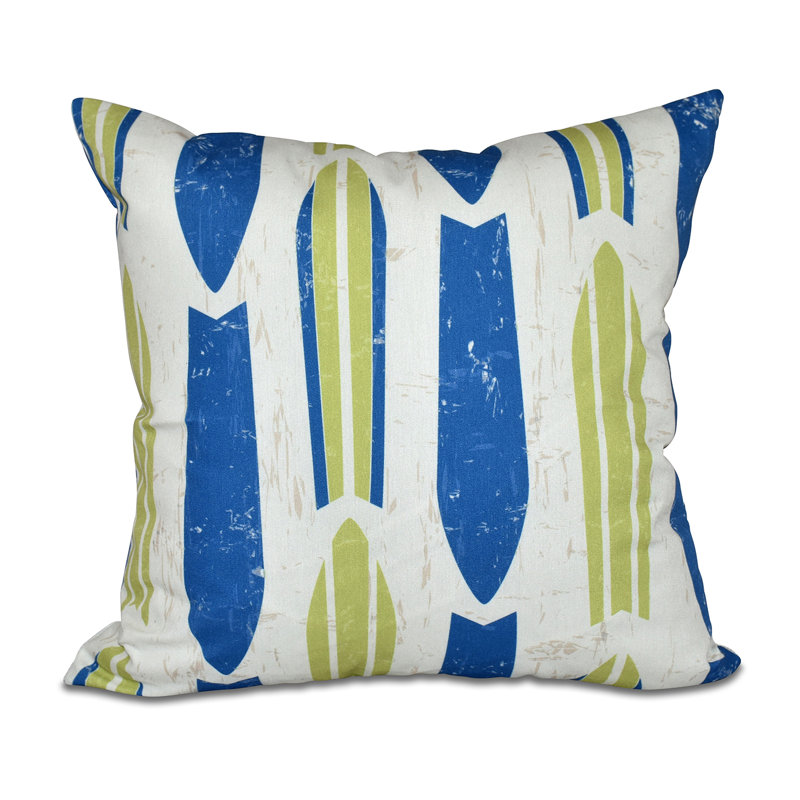 Dean Outdoor Square Pillow Cover & Insert, Green