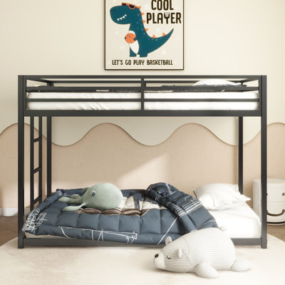 Metal Bunk Bed with Ladder & Guardrails for Kids, Teens & Adults by Ivy Bronx