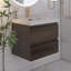 Meuble-lavabo mural simple 24 po avec plateau en résine Sealcove-509530840-509530841