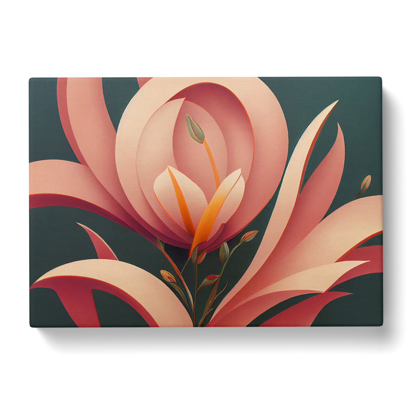 Eye Catching Swan Abstract - Wrapped Canvas, 35cm H x 50cm W x 3cm D
