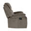 Fauteuil inclinable manuel moderne et contemporain Bernardine de 34,5 po avec revêtement en microfibre et siège à ressorts ensachés