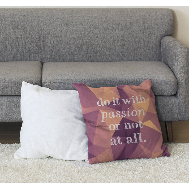 Reversible Throw Pillow, 28" H x 28" W, Morganite