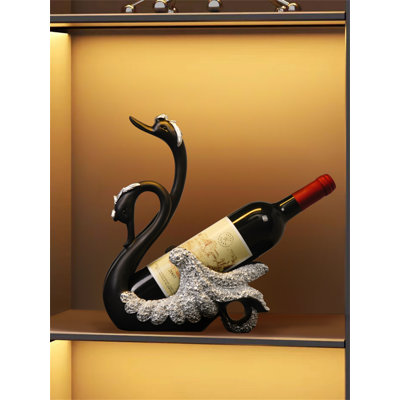 Hasnayn Tabletop Wine Bottle Rack Black