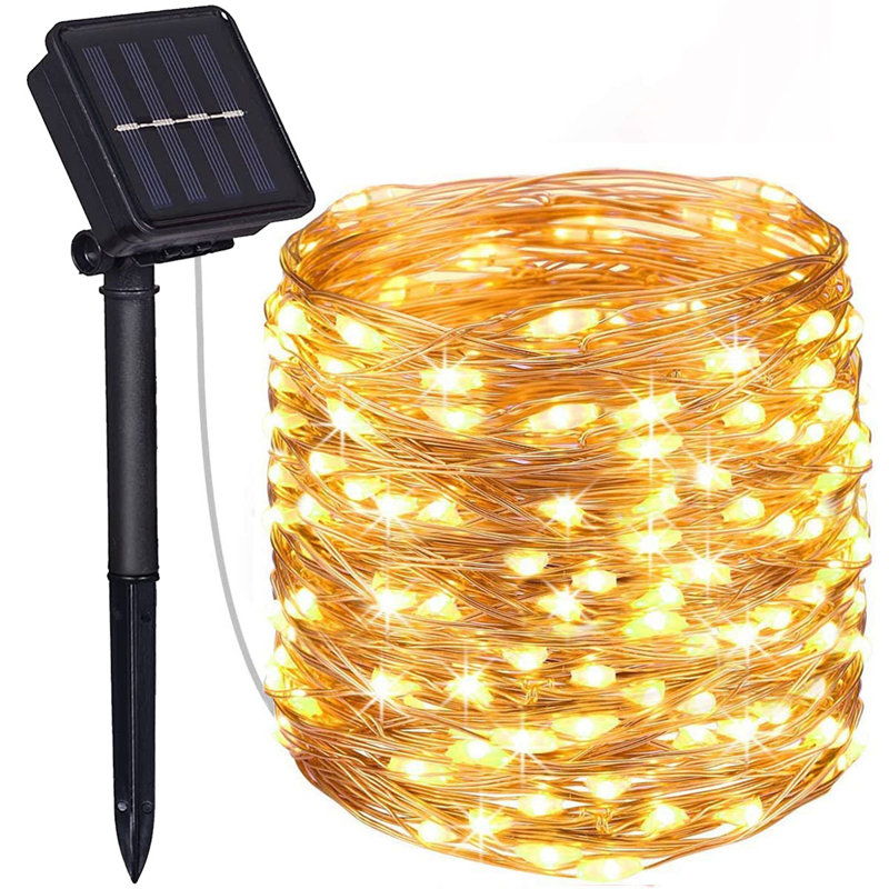 Guirlande solaire 100 lumières, Tiède