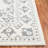 Ebony Hand Tufted Wool/Cotton Oriental Rug in Ivory/Gray-95854463