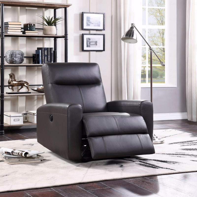 Brown Top Grain Leather Match With Power Motion Function With Recliner Function