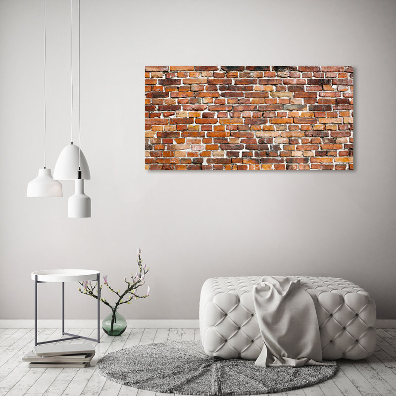 Brick Wall 1 Piece Wall Art on Canvas