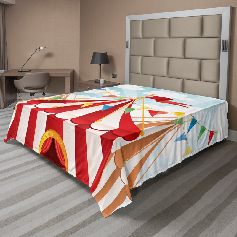 Drap-housse Ambesonne, Drap plat pour très grand lit californien