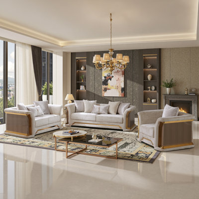 Milthon Tuxedo Living Room Set