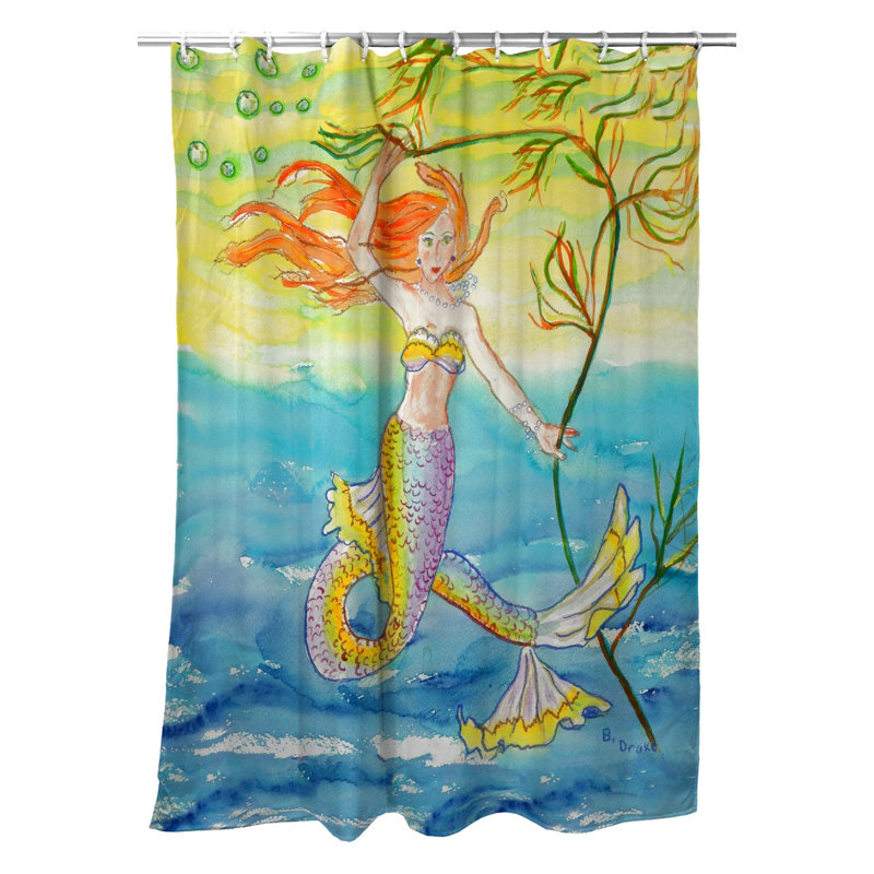 Rideau de douche simple sirène Artemis
