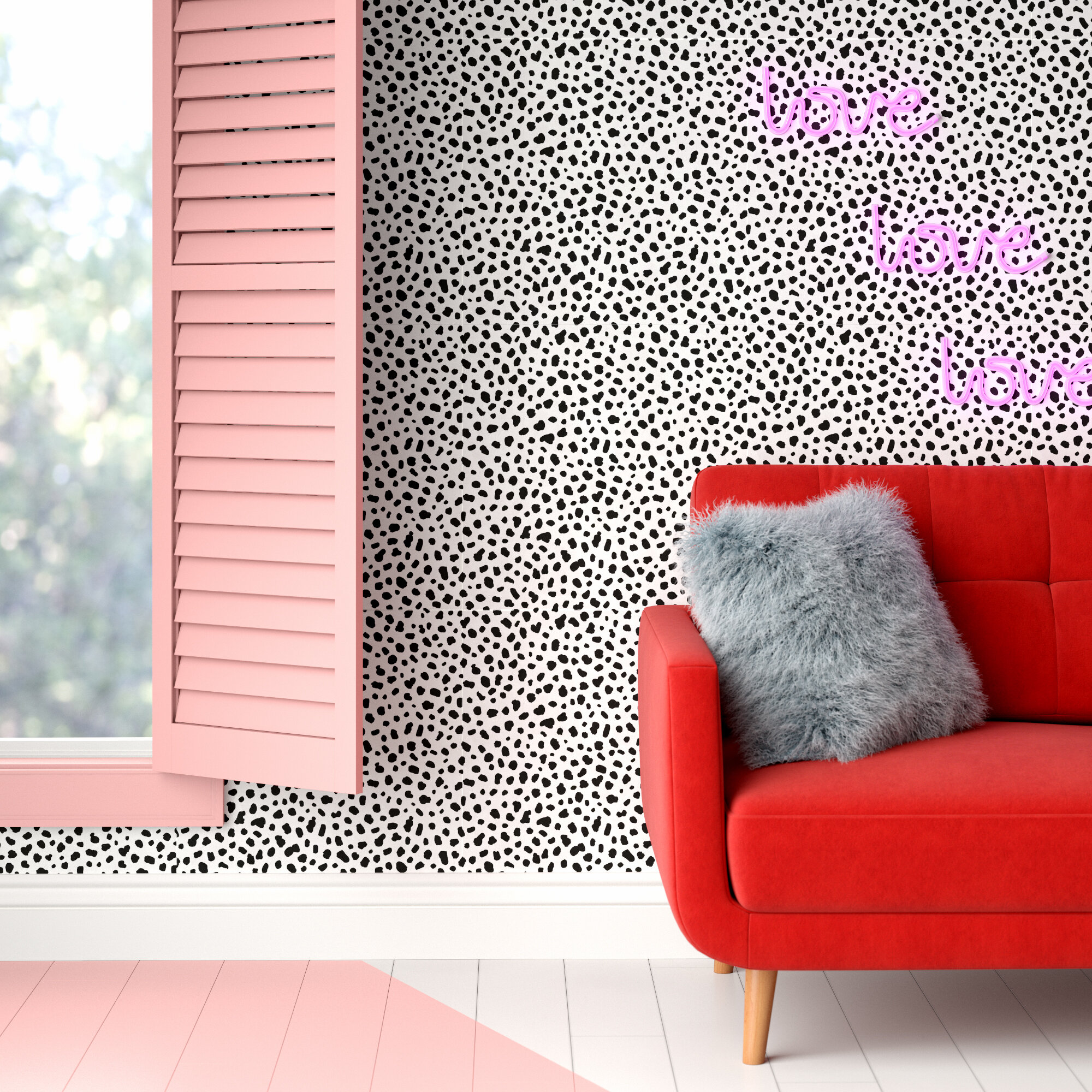 Tan Animal Print Removable Wallpaper