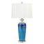Lampe de table bleue 31 po USB