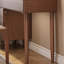 Coiffeuse avec miroir lumineux, 4 tiroirs, 1 chaise