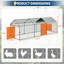 Poulailler pour cour avec couvercle imperméable et anti-UV de L 120 po x l 40 po x H 40 po