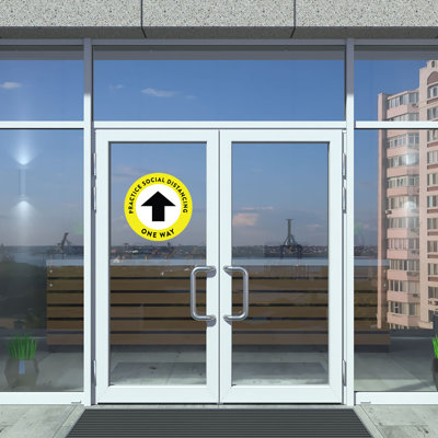Social Distancing Directional Arrow Practice Social Distancing, One Way Floor Stickers, Business Decal Signage Signs