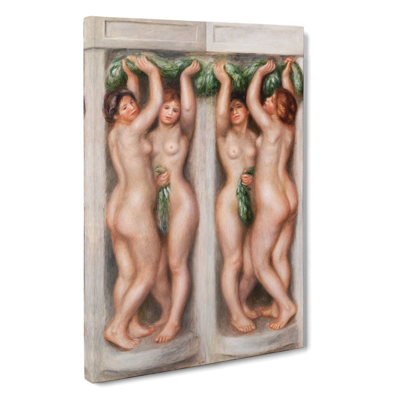 Caryatids by Pierre-Auguste Renoir - Wrapped Canvas Painting, 91cm H x 60cm W x 3cm D