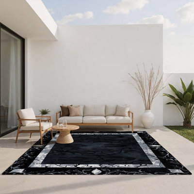 Tapis intérieur et extérieur Granite Bloom