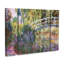 Ensemble de 3 panneaux muraux sur toile - "Le pont japonais IV" par Claude Monet pour décoration de salon, de chambre à coucher ou de bureau 