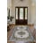 Stella Collection Digital Print Cotton-Polyester Beige Moroccan Rug-1476931107