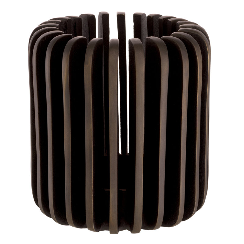 Lapidos Aluminum Tabletop Tealight Holder, 7.09" H x 6.5" W x 6.5" D