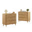 Commode 3 tiroirs cannelée