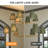 12-Light Adjustable Sputnik Chandelier – Linen Shades, Copper Finish, Sloped-Ceiling Compatible, Dimmable Dining Room Statement Fixture.-356258369